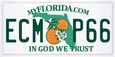 FL license plate ECMP66