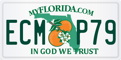 FL license plate ECMP79