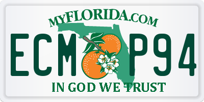 FL license plate ECMP94