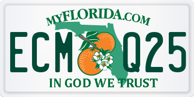 FL license plate ECMQ25