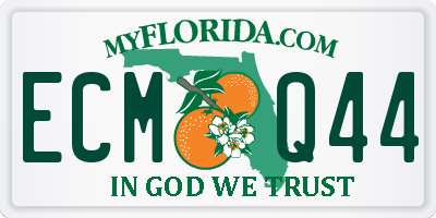 FL license plate ECMQ44
