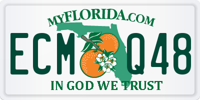 FL license plate ECMQ48