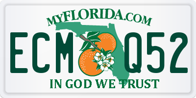FL license plate ECMQ52
