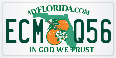 FL license plate ECMQ56