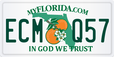 FL license plate ECMQ57