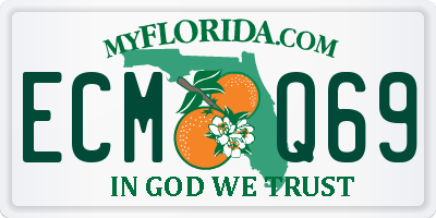 FL license plate ECMQ69