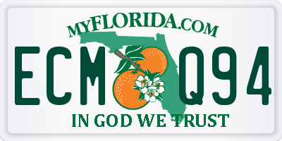 FL license plate ECMQ94