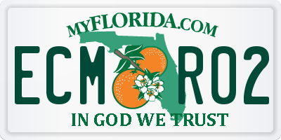 FL license plate ECMR02