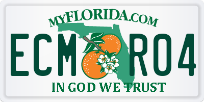 FL license plate ECMR04