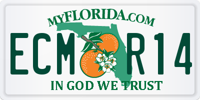 FL license plate ECMR14