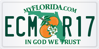 FL license plate ECMR17