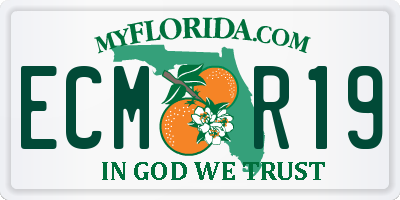 FL license plate ECMR19