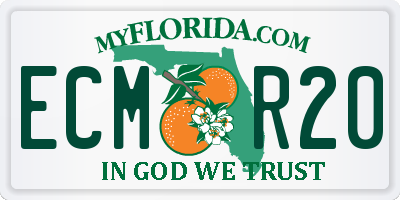 FL license plate ECMR20