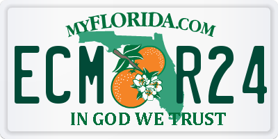 FL license plate ECMR24