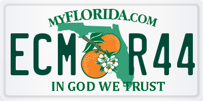 FL license plate ECMR44