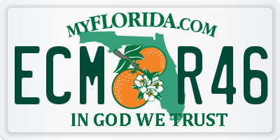 FL license plate ECMR46