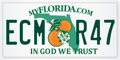 FL license plate ECMR47