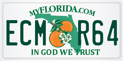 FL license plate ECMR64