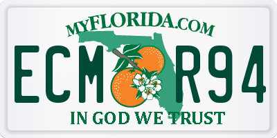 FL license plate ECMR94