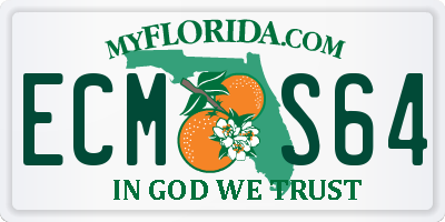 FL license plate ECMS64