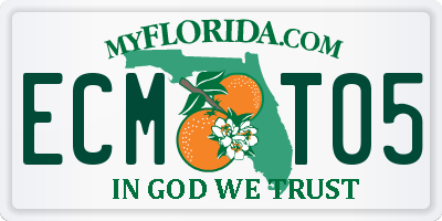 FL license plate ECMT05