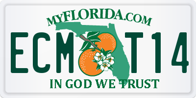 FL license plate ECMT14