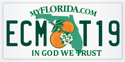 FL license plate ECMT19