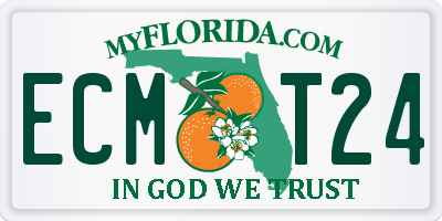 FL license plate ECMT24