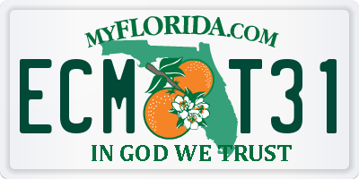 FL license plate ECMT31