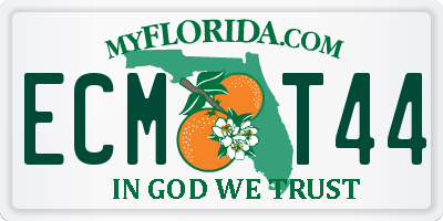 FL license plate ECMT44