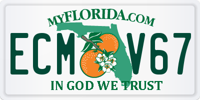 FL license plate ECMV67