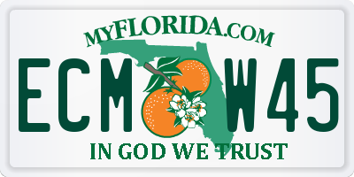 FL license plate ECMW45