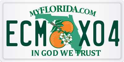 FL license plate ECMX04
