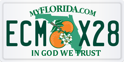 FL license plate ECMX28