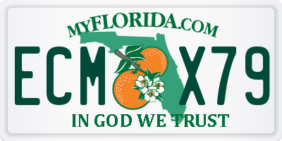 FL license plate ECMX79