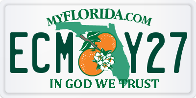 FL license plate ECMY27