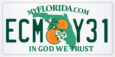 FL license plate ECMY31