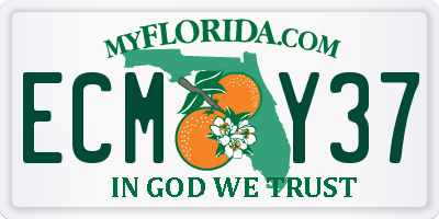 FL license plate ECMY37
