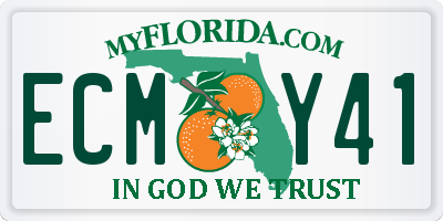 FL license plate ECMY41