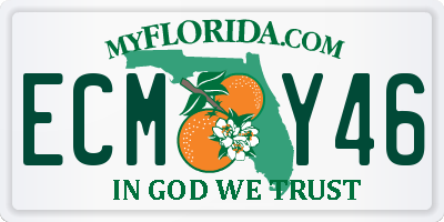 FL license plate ECMY46