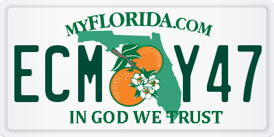 FL license plate ECMY47