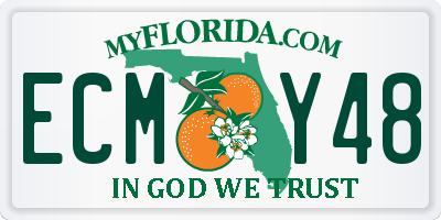 FL license plate ECMY48