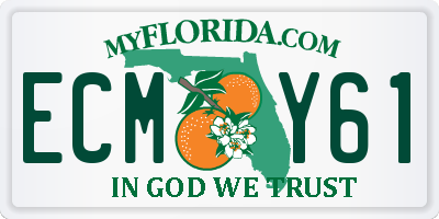FL license plate ECMY61