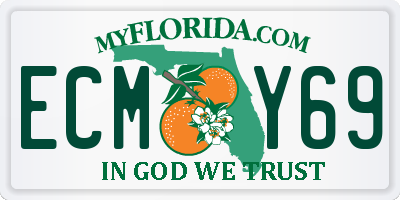 FL license plate ECMY69