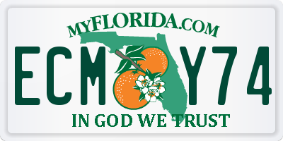 FL license plate ECMY74