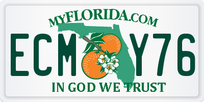 FL license plate ECMY76