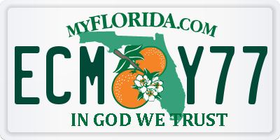 FL license plate ECMY77
