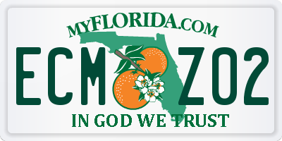 FL license plate ECMZ02