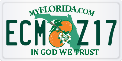 FL license plate ECMZ17