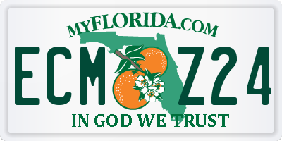 FL license plate ECMZ24